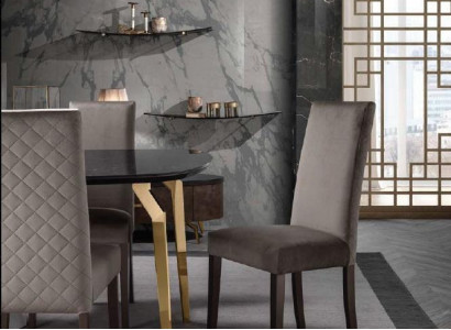 Chair Dining room chair Stühl 1 Seater Armchair Luxury Furniture Design Chairs Fabric new